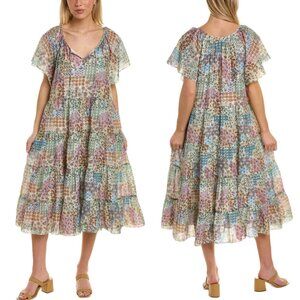 Roller Rabbit Primevere Phoenix Silk Blend Dress NWT XS